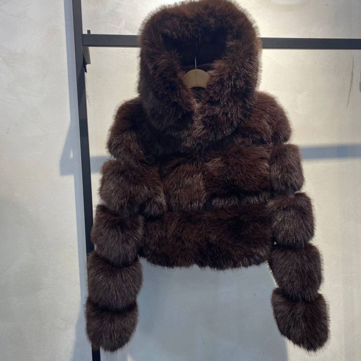 Eco Pelliccia Brown Crop