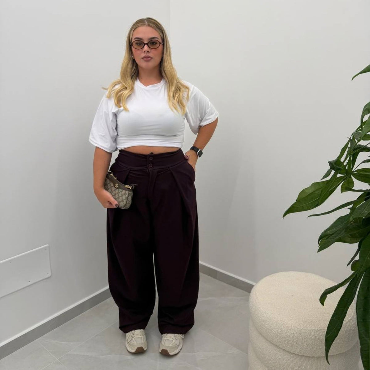 Pantalone Mod Z Bordeaux
