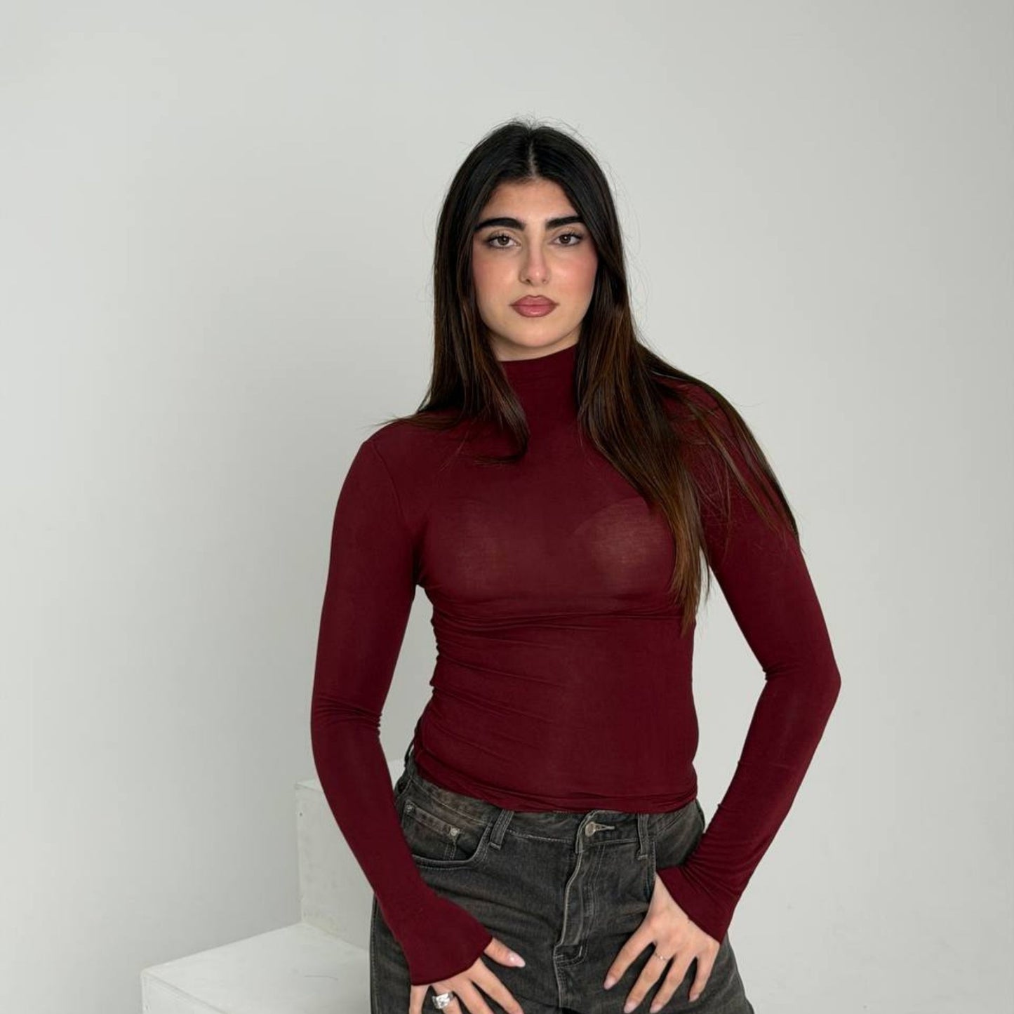 Maglia Second Skin Bordeaux