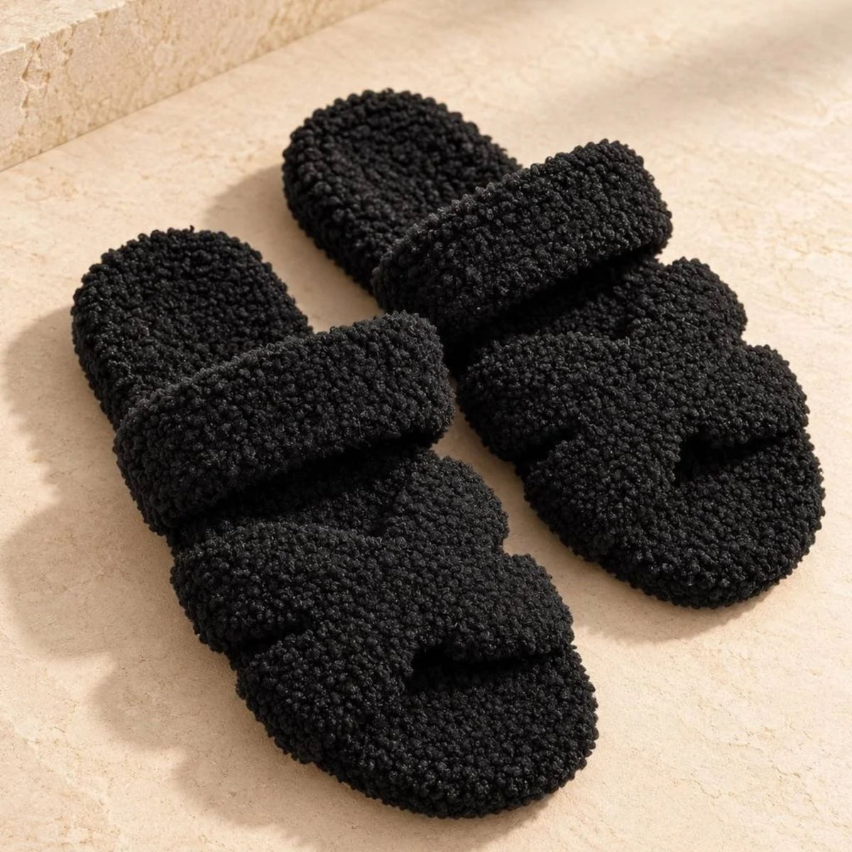 Pantofole Teddy Mod H Black