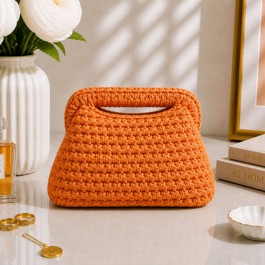 Clutch Arancione 20CM - Realizzata a mano