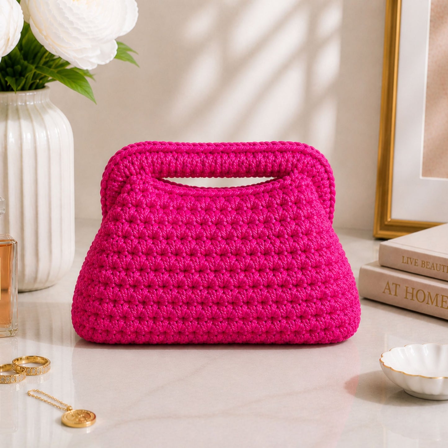 Clutch Fucsia 20CM - Realizzata a mano