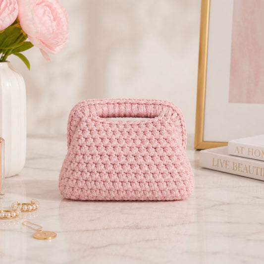 Clutch Rosa 16CM - Realizzata a mano