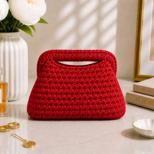 Clutch Rossa 20CM - Realizzata a mano