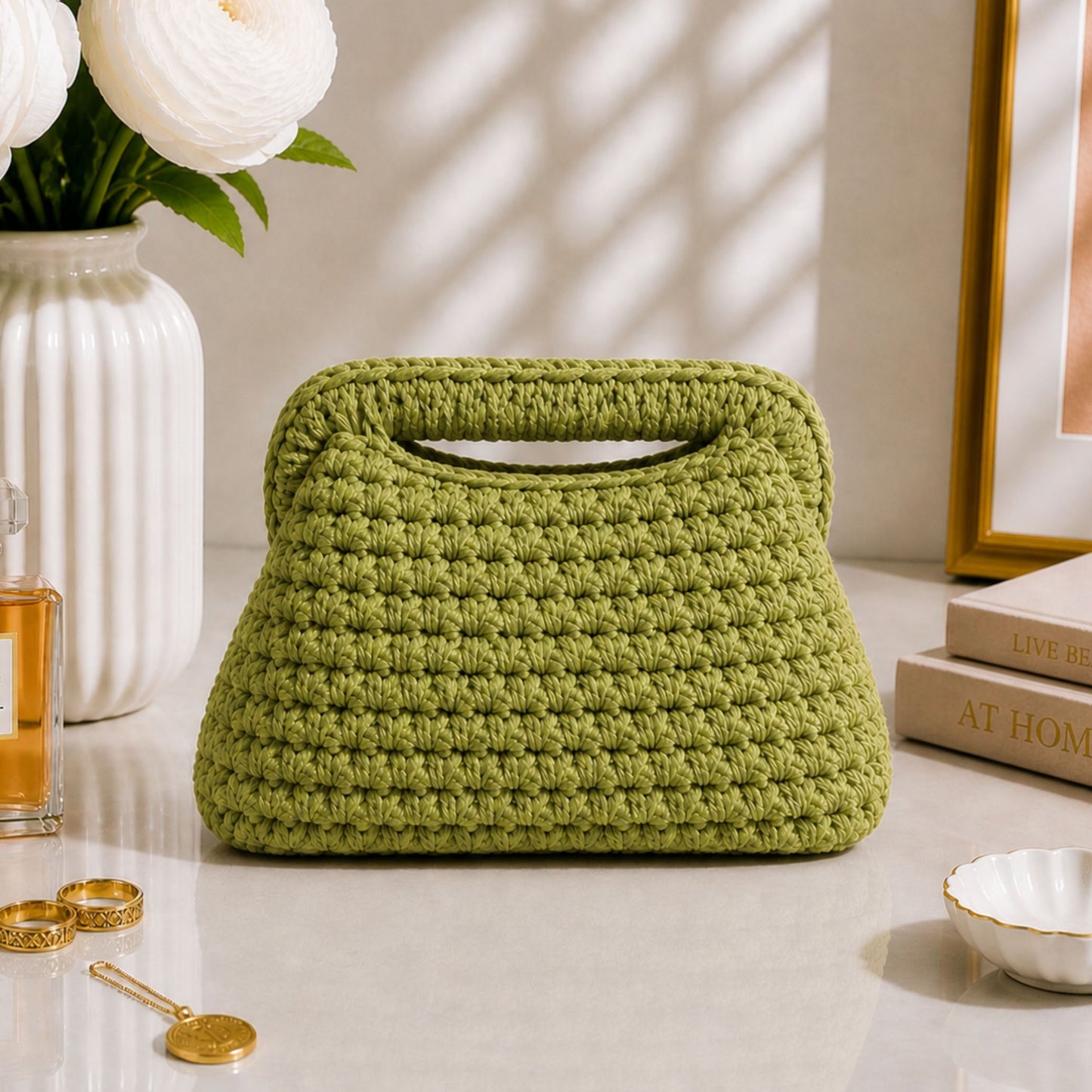 Clutch Verde 20CM - Realizzata a mano