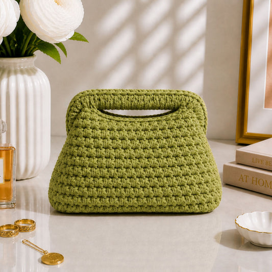 Clutch Verde 20CM - Realizzata a mano