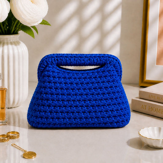 Clutch Blu Royal 20CM - Realizzata a mano