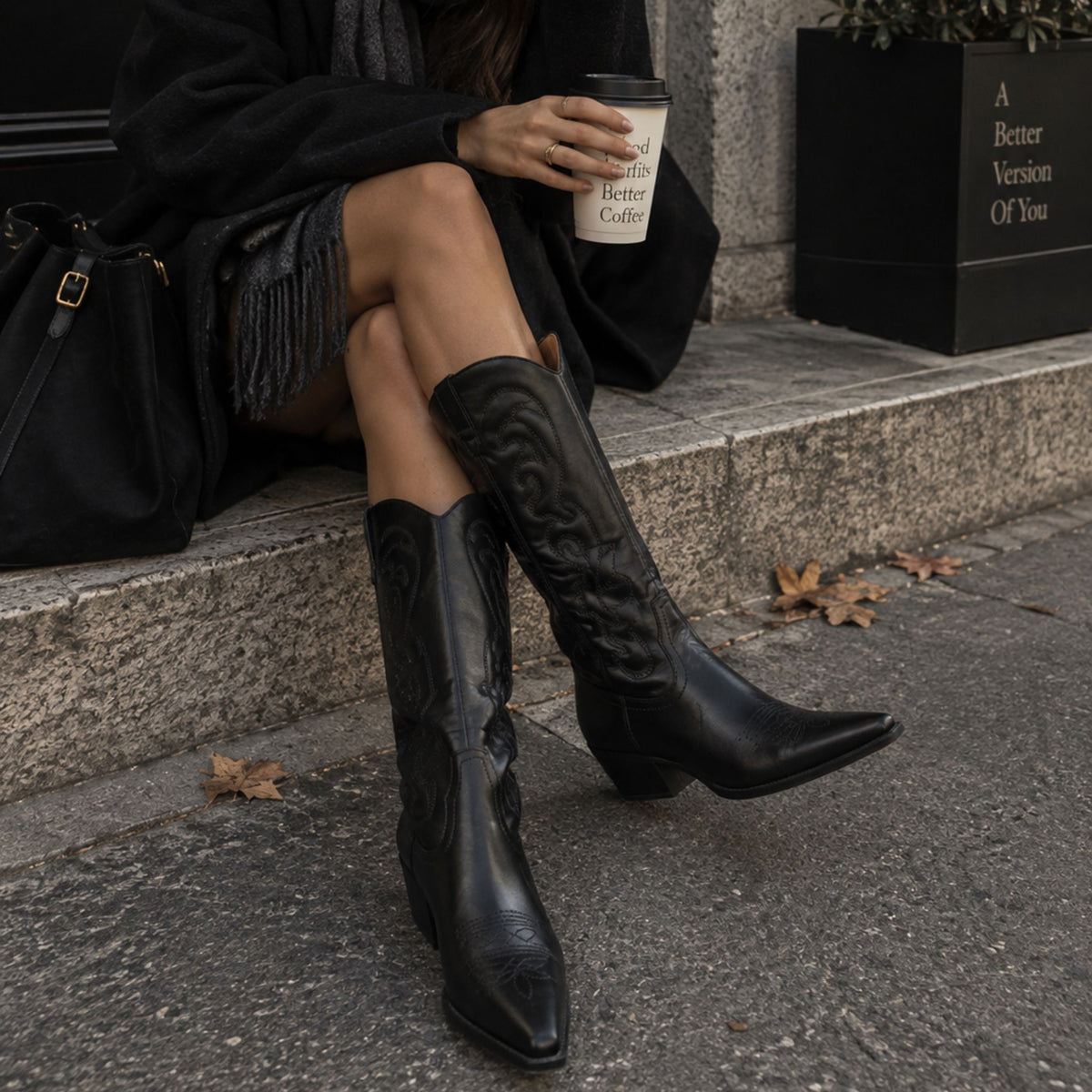 Camperos western black
