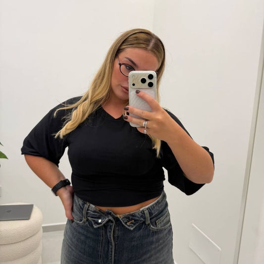 Maglia Crop Nera