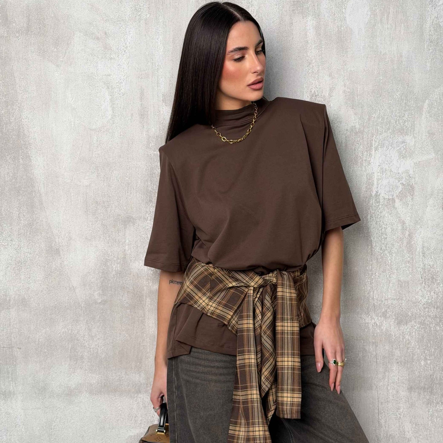 Maxi Maglia brown