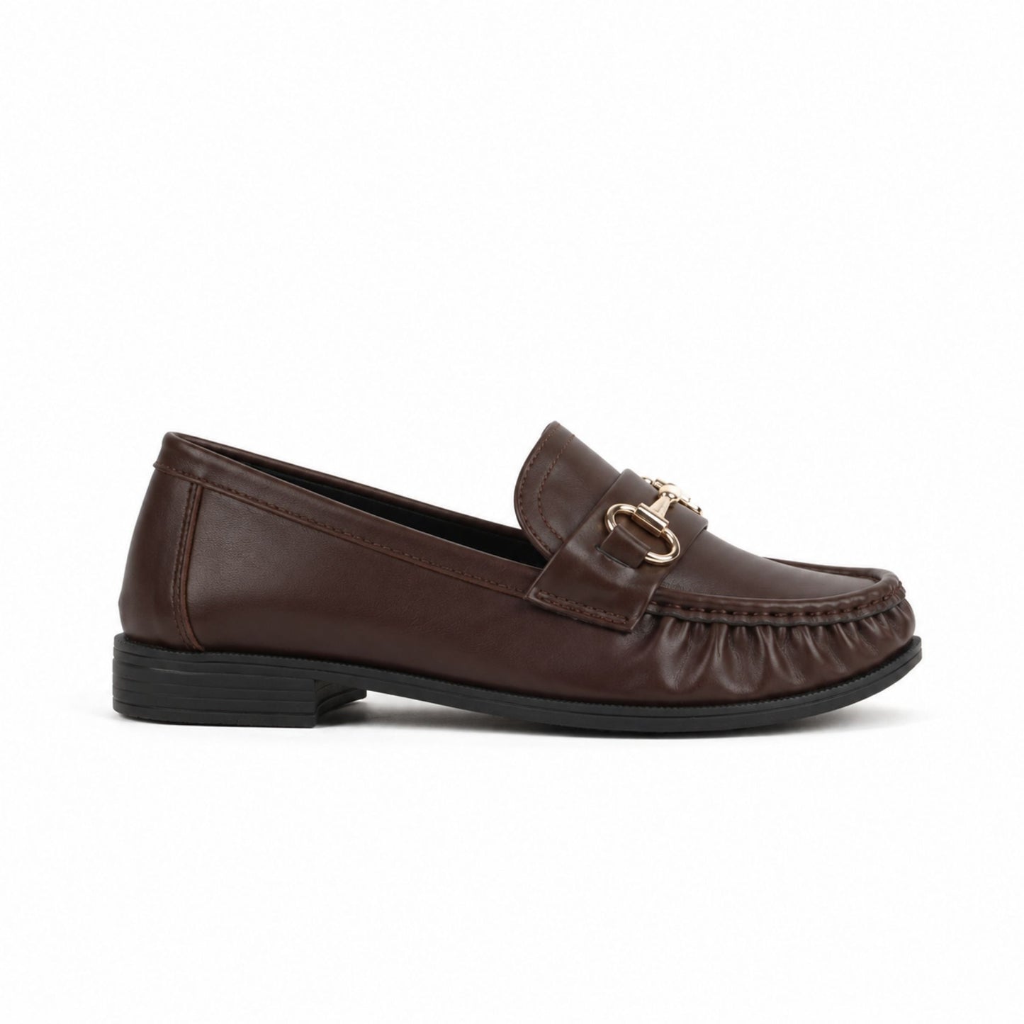 Mocassino in pelle marrone