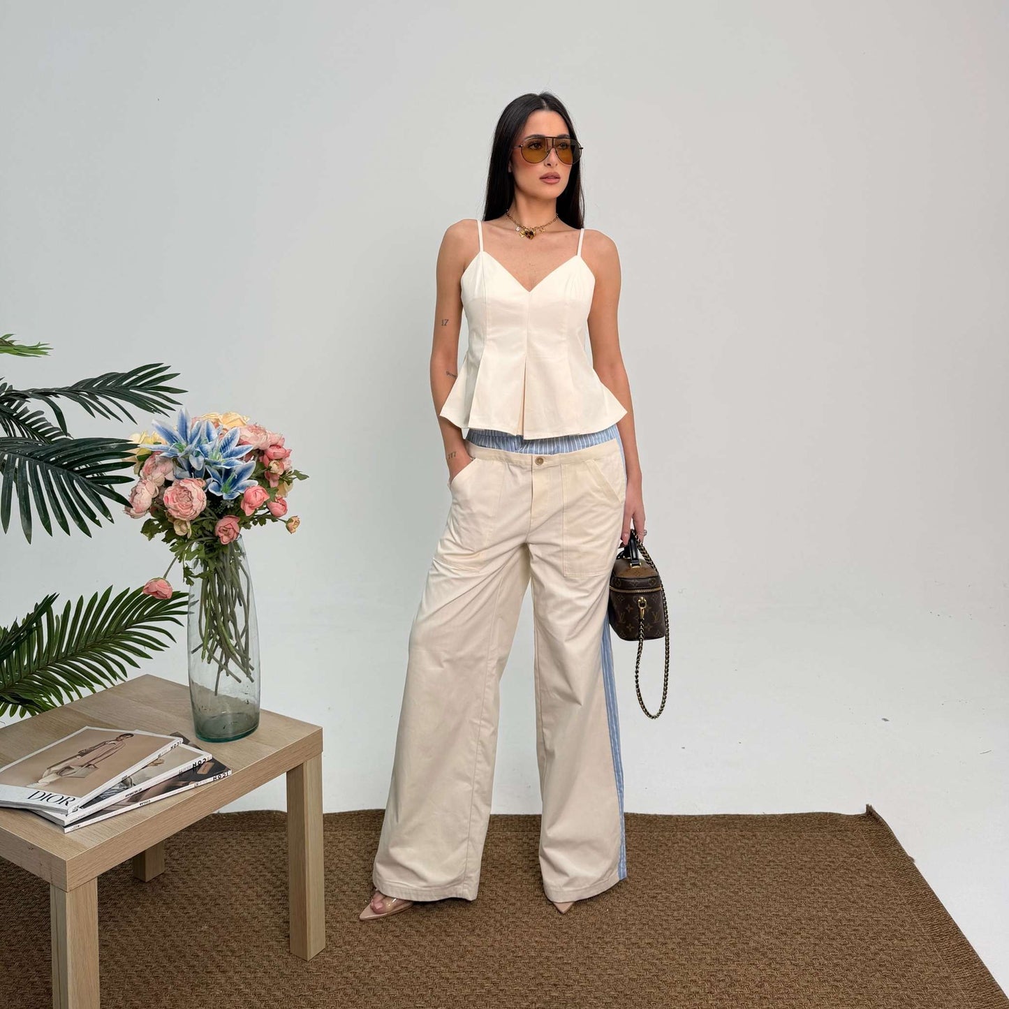 Pantalone wide leg Lumina