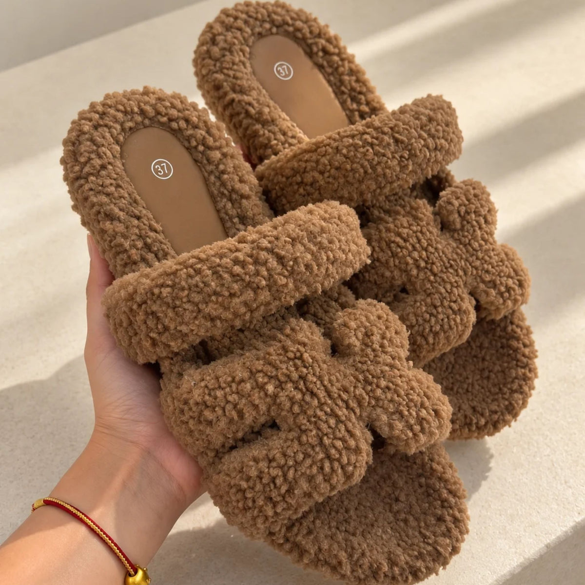 Pantofole Teddy Mod H Brown
