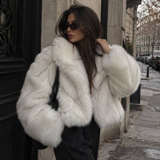 Pelliccia snow bianca