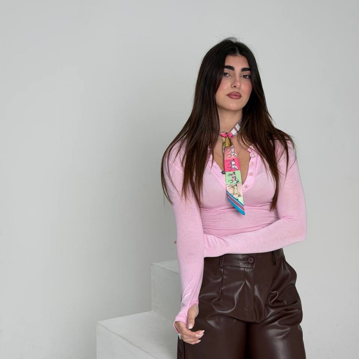 Maglia Blush Button