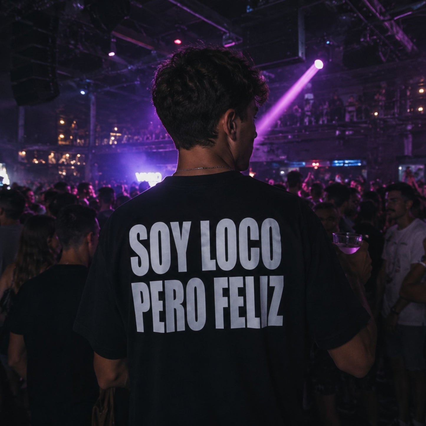 T-Shirt Soy Loco Pero Feliz