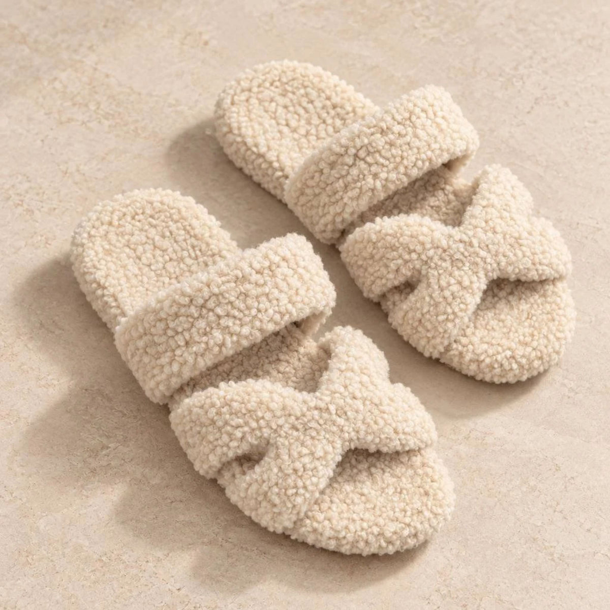 Pantofole Teddy Mod H Beige