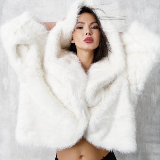 Pelliccia snow bianca