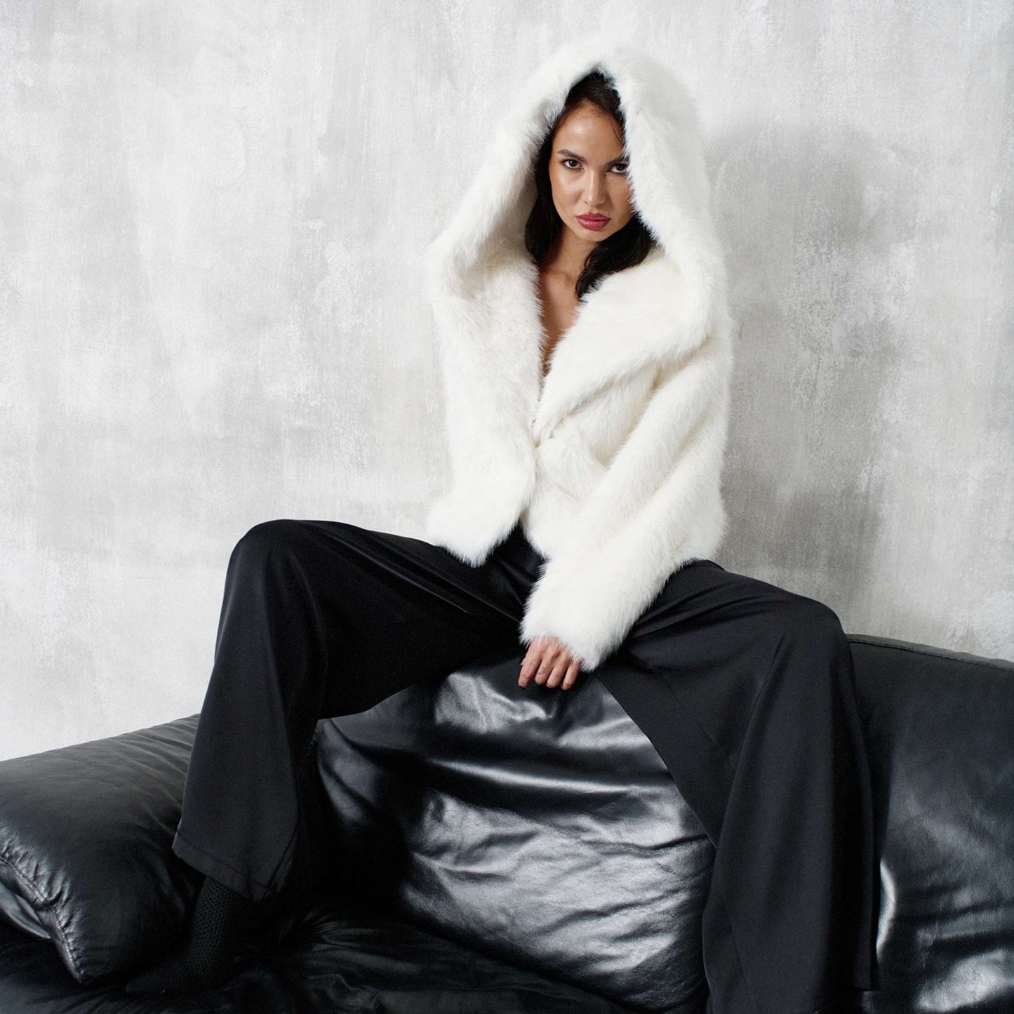 Pelliccia snow bianca