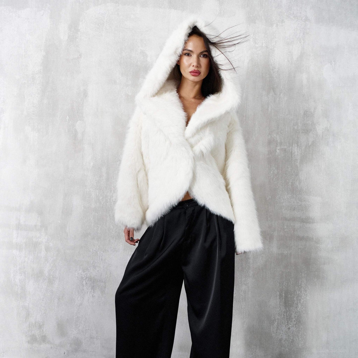 Pelliccia snow bianca