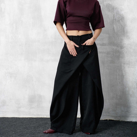 Pantalone balloon nero