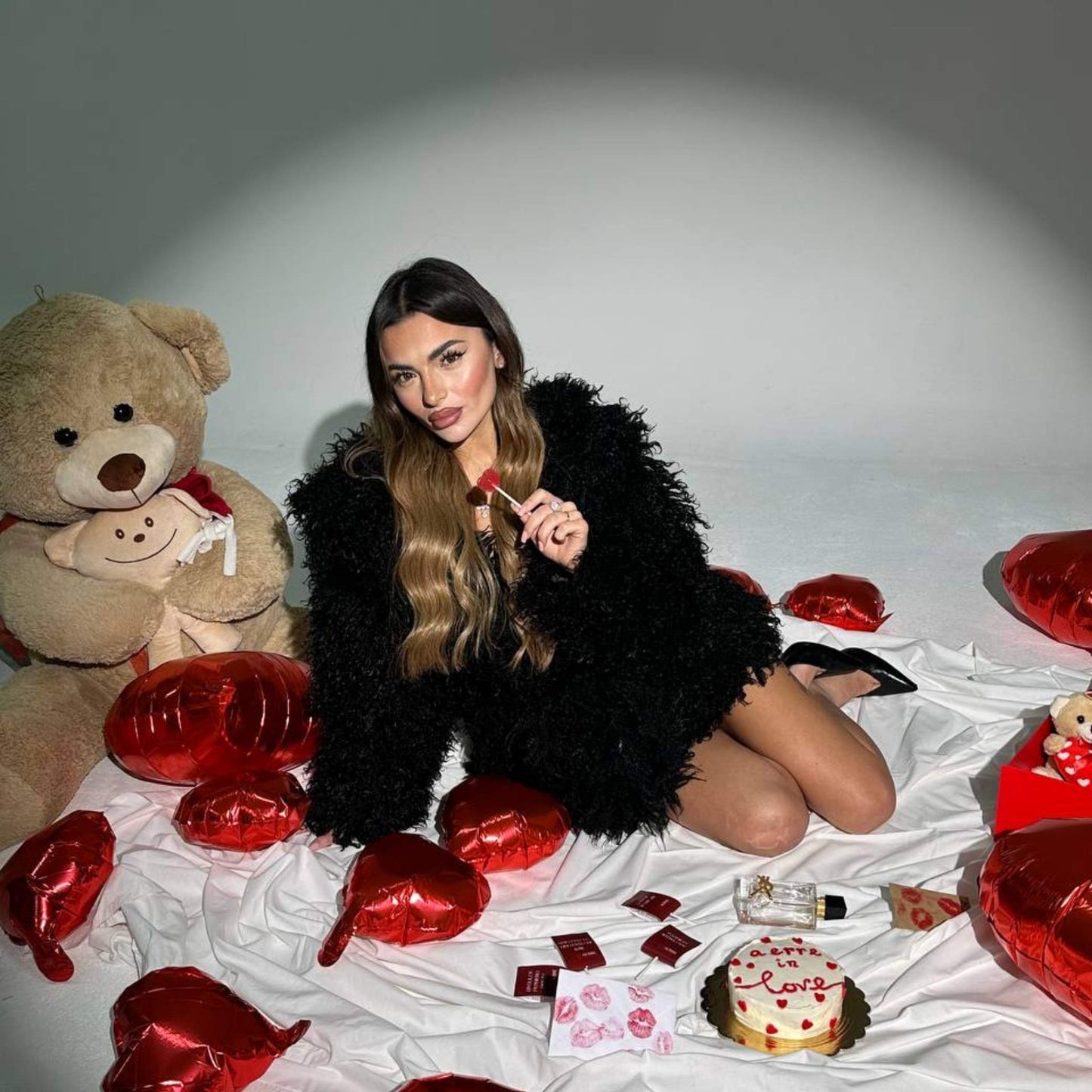 Pelliccia Fluffy nera