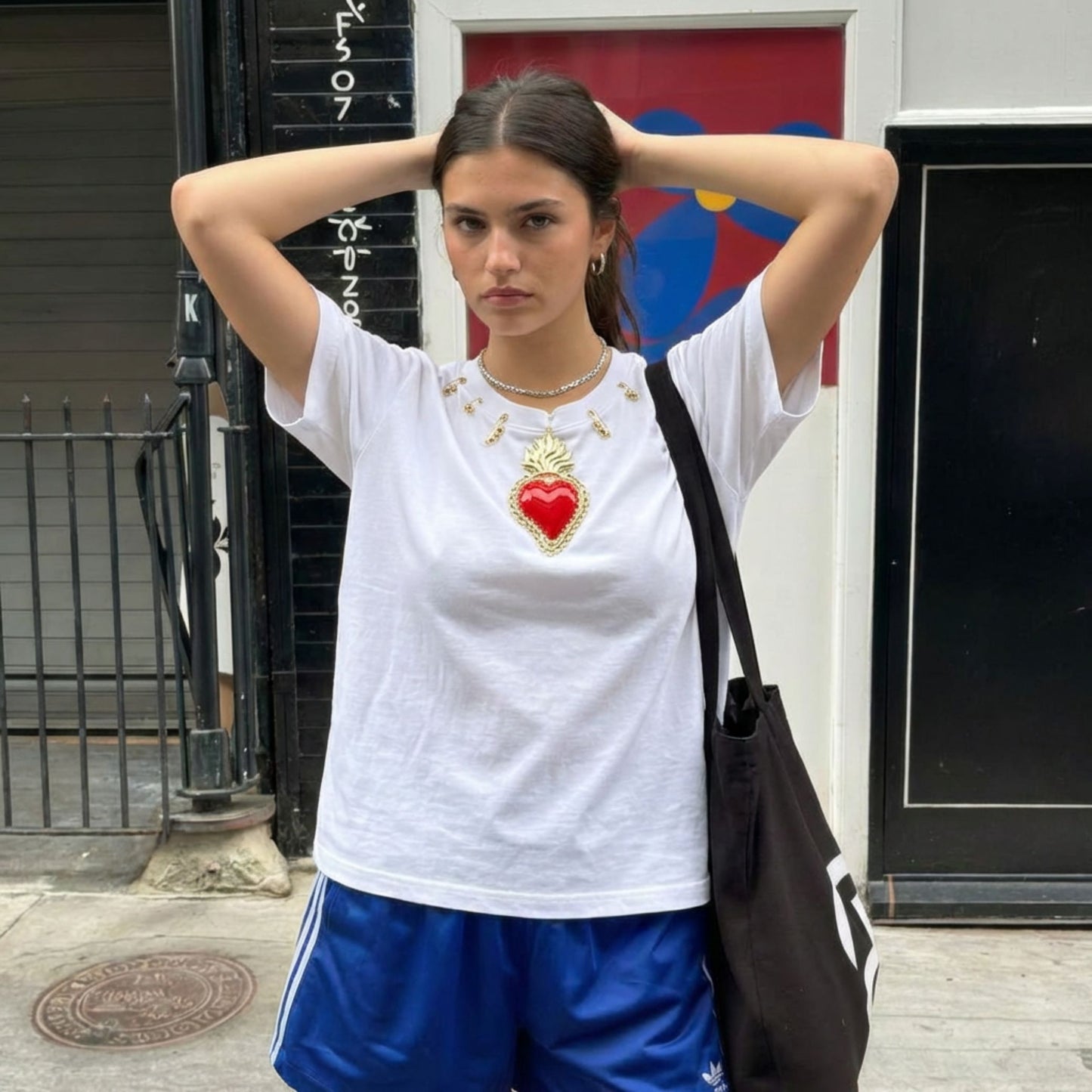 T-Shirt Cuore Sacro Rosso