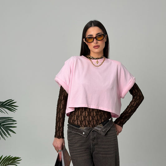 T-Shirt Crop Pink
