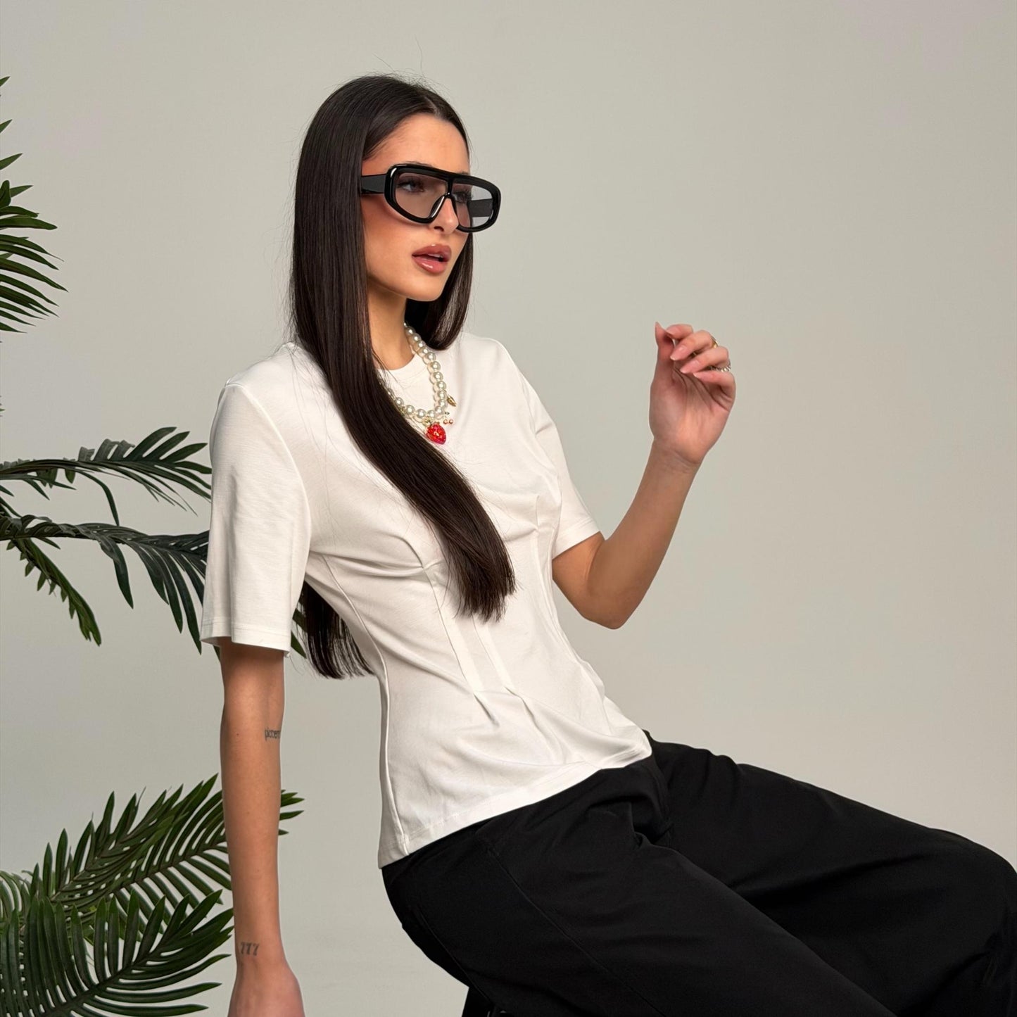 T-Shirt Crop Lumina