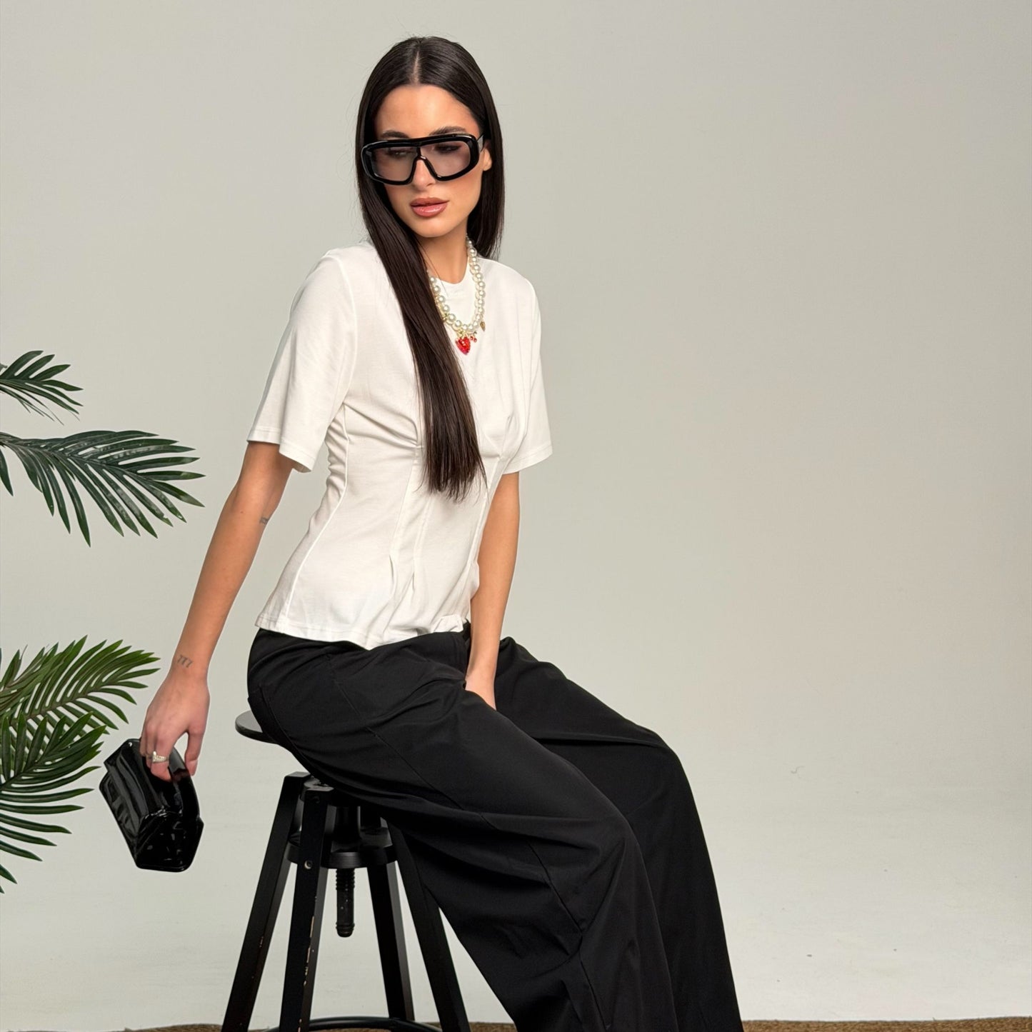 T-Shirt Crop Lumina